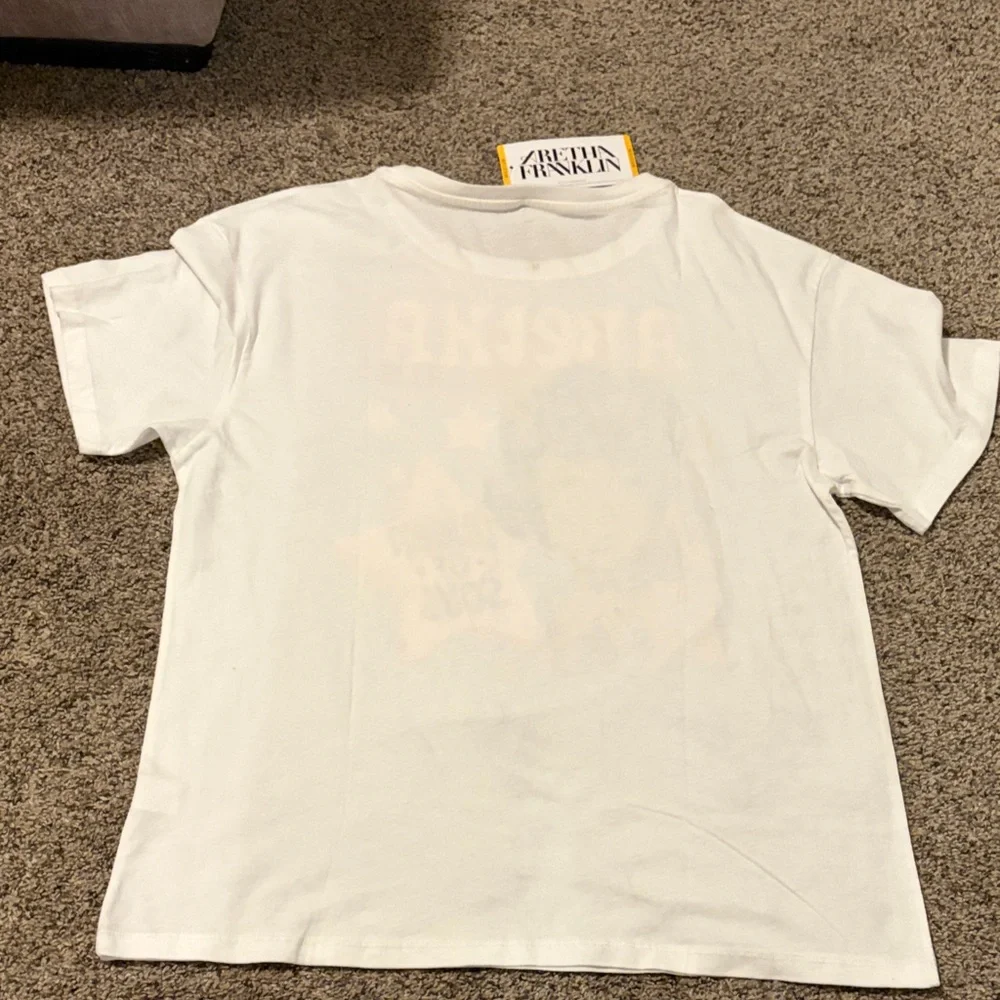 Aretha Franklin Graphic Tee - White